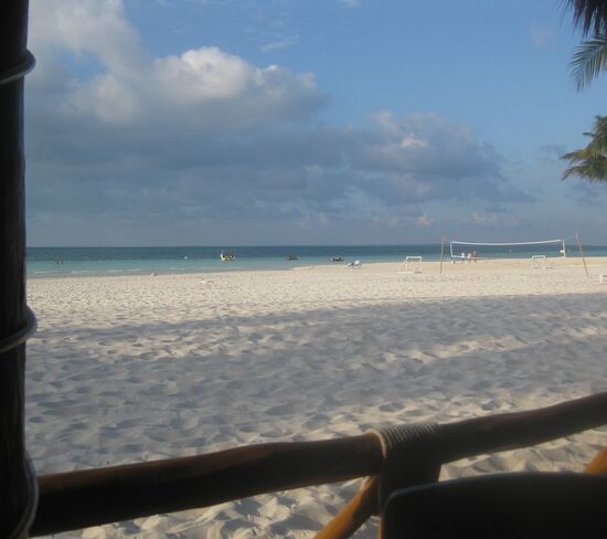 Restaurant mit Strandanschluss