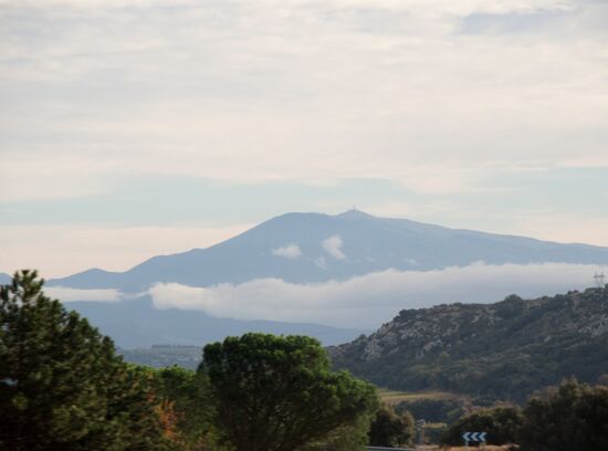 Auf der Rückfahrt - Blick auf Mont Ventoux