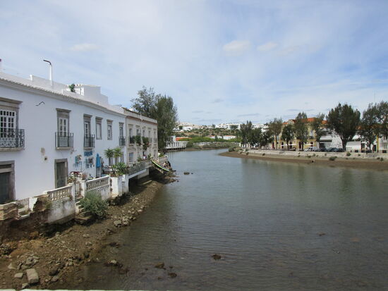 Richtung Landesinnere - die andere Seite des Gilao bei Ebbe