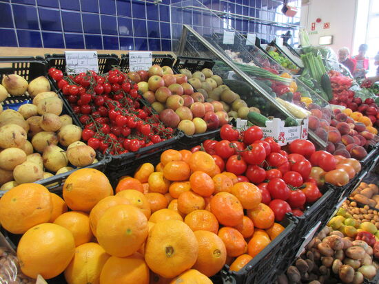 Reichhaltiges Obstangebot