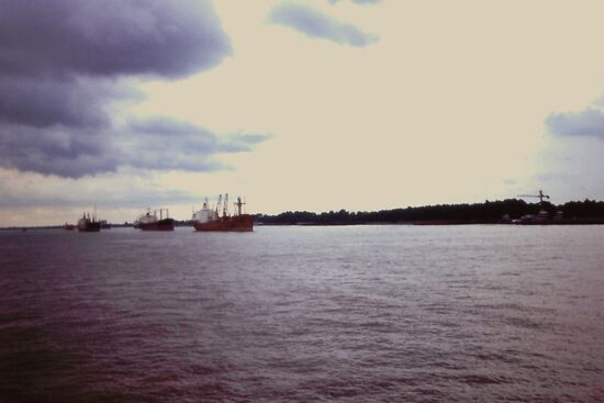 Der Mississippi vom Schiff aus gesehen