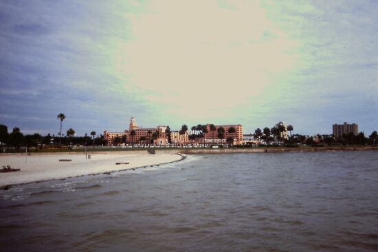 Blick auf den Pink Palace