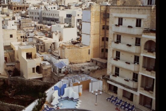 Blick vom Hotel Galaxy