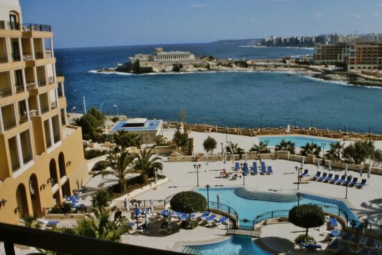 Blick vom Hotel Corithia San Gorg