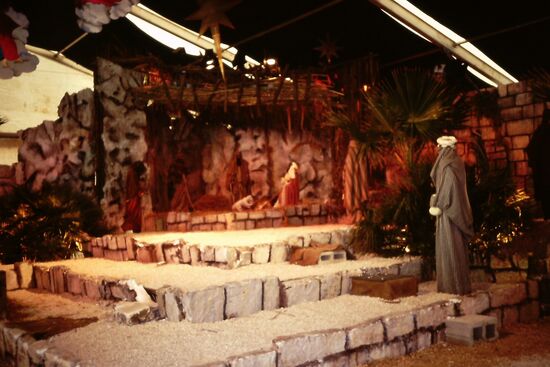 Zu Weihnachten aufgebaute Krippe in Valletta