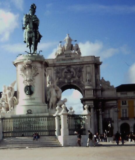 Reiterstandbild von König José I am Praca do Comércio