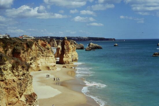 Blick auf die Felsformationen