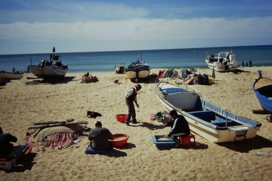 Fischer bei der Arbeit