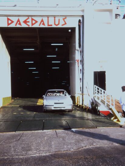 Abfahrt von der Fähre