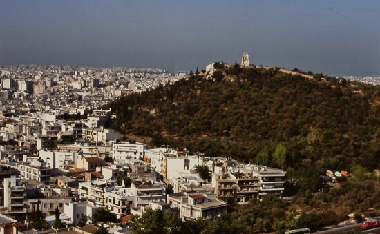Blick auf Athen vom Lykabettos
