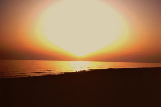 Sonnenuntergang Westküste