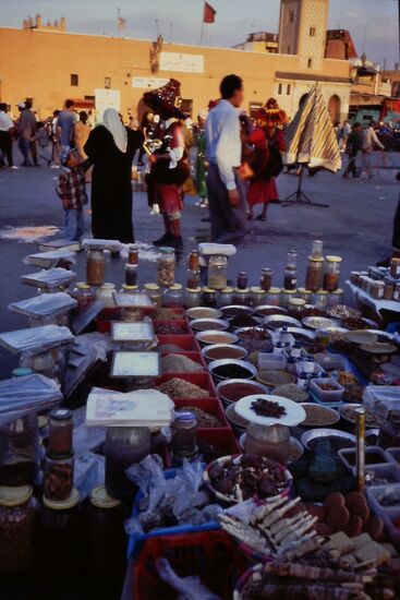 Der Djemaa-El-Fina am späten Nachmittag