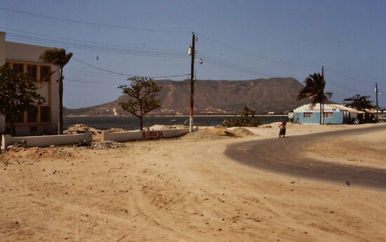 Blick auf den El Morro von Monte Cristi aus