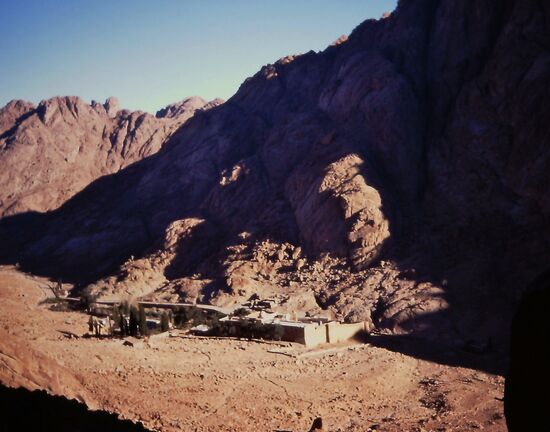 Blick auf Beduinendorf