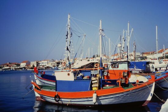 Fischerboote im Hafen