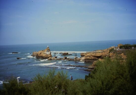 Blick auf den "Rocher de la Vierge"