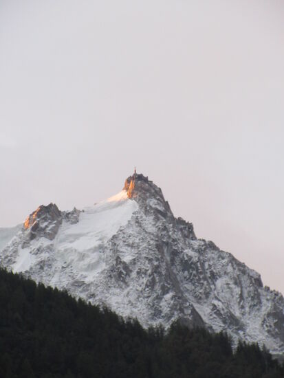 Aiguille du Midi am Morgen