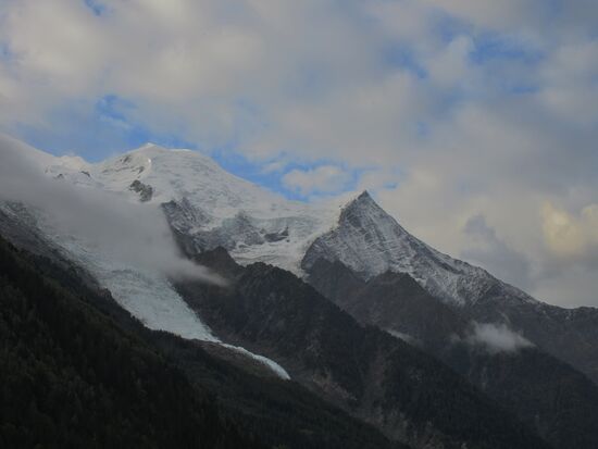 Mont Blanc Massiv am Nachmitag