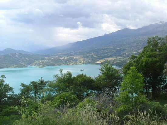 Blick auf den Stausee