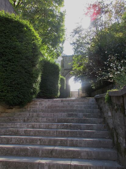 Treppe zum Schlosspark
