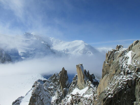 Blick auf Mont Blanc