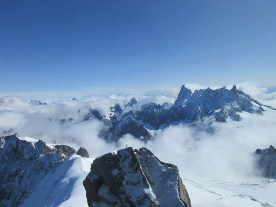 'Berge in den Wolken