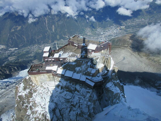 Der Gipfel Aiguille du Midi