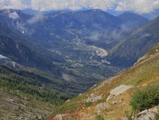 Blick ins Tal von der Mittelstation