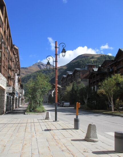 So leer war es in Val d'Isère am Nachmittag