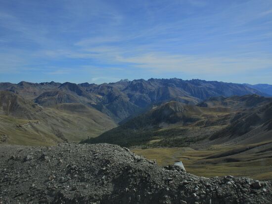 Berge und Geröllhalden