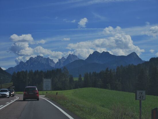 Auf der Fahrt nach Cortina d'Ampezzo