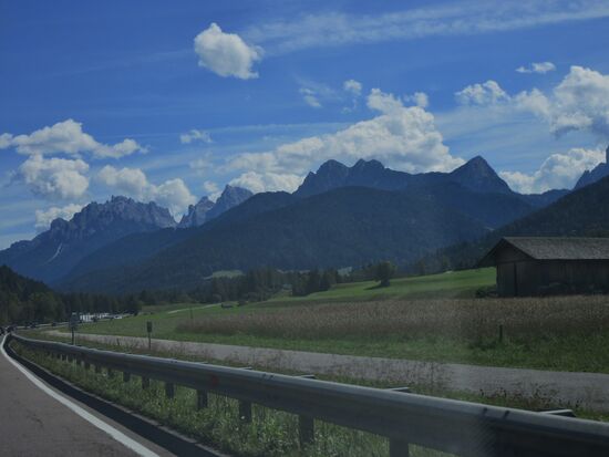 Auf der Fahrt nach Cortina d'Ampezzo