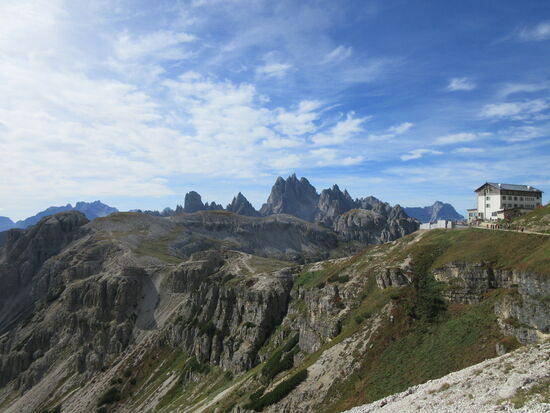 Rifugio Auronzo auf 2380 m Höhe