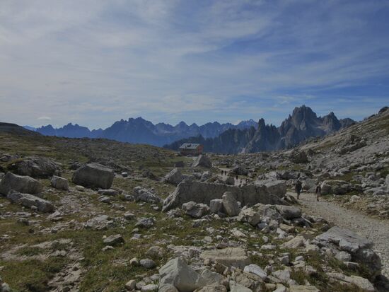 Der Weg zur 3-Zinnen-Hütte
