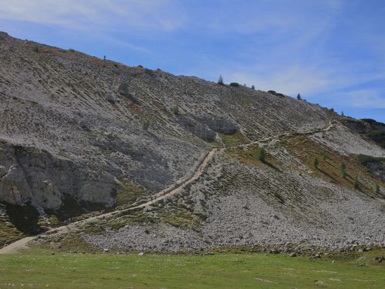 ...und dann noch steiler bergan