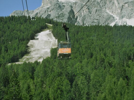 Blick auf die neue Abfahrtspiste