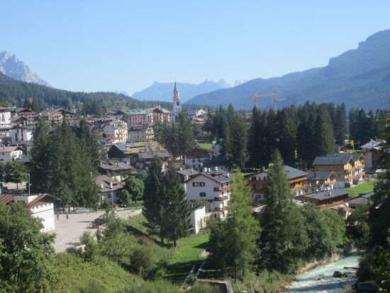 Fast wieder unten in Cortina d'Ampezzo