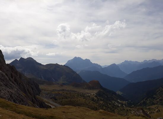 Beim Rifugio Averau auf 2416 m Höhe