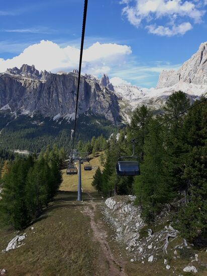 Abfahrt mit dem Sessellift