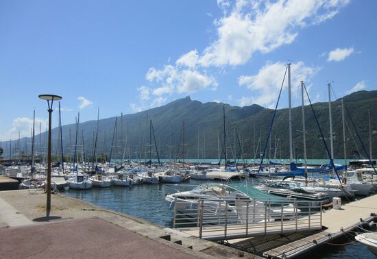 Blick auf den Col du Chat im Hintergrund