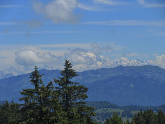Blick aufs Mont Blanc Massiv