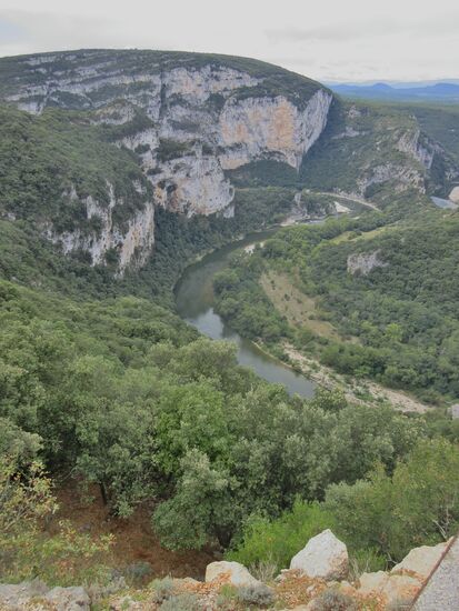 Was für ein schöner Blick auf die Ardèche
