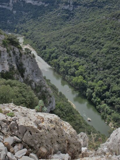 Die Ardèche von oben
