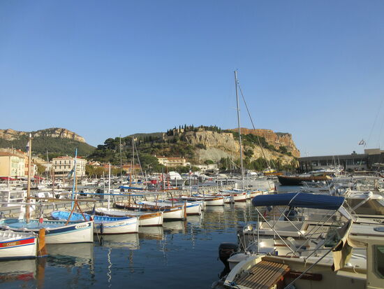Blick auf das Schloss vom Hafen aus
