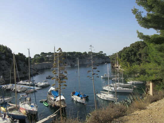 Segelboote im Port Miou Calanque