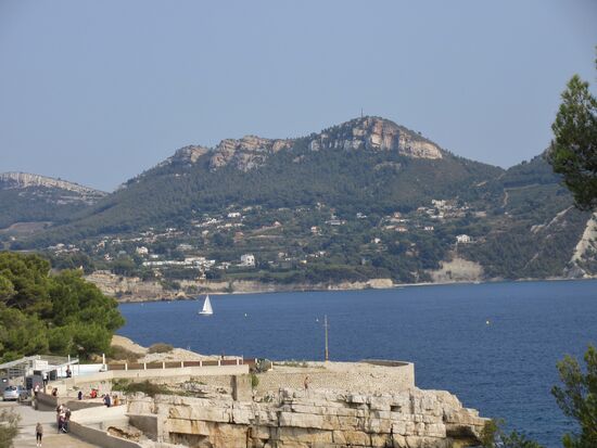 Am Ende des Wanderwegs Blick auf die Bucht