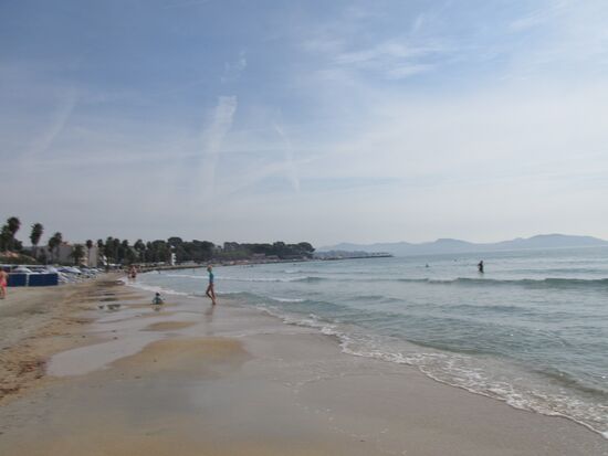 Das Wasser war noch warm genug zum Baden