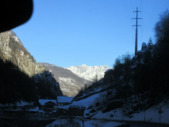 Fahrt durchs Saastal