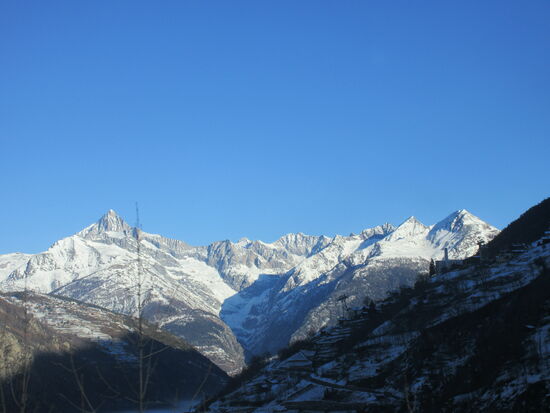 Fahrt durchs Saastal