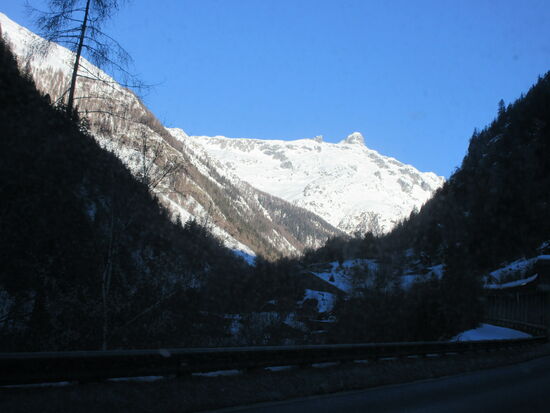 Fahrt durchs Saastal